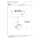 KIANTI - Plafon Spot - Ø 10 cm - 1xGU10 - Black 53901/01/30 Lucide